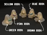 Ghost Reading Book Lantern with LED Tea Light - Halloween Decor